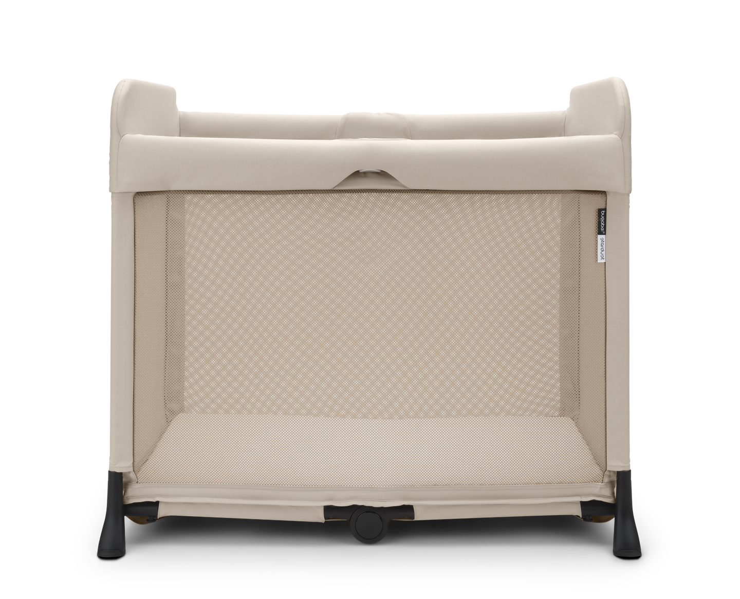 The Bugaboo Stardust travel cot in Desert Taupe.