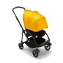 Bugaboo Bee 6 seat stroller lemon yellow sun canopy, black fabrics, black base - Thumbnail Slide 2 of 6