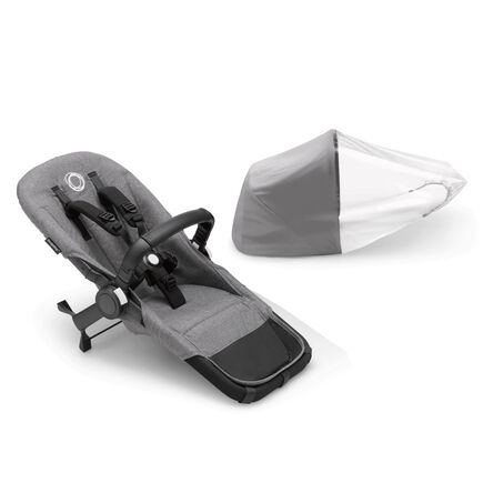 Bugaboo Donkey 5 Duo extension set GREY MÉLANGE - view 2