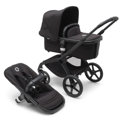 Bugaboo Fox 5, Pebble 360 and Base Travel System - Black/Midnight