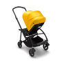 Bugaboo Bee 6 bassinet and seat stroller lemon yellow sun canopy, black fabrics, black base - Thumbnail Slide 7 van 7