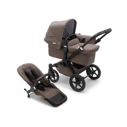 Refurbished Bugaboo Donkey 5 Mineral Mono complete BLACK/TAUPE - view 1