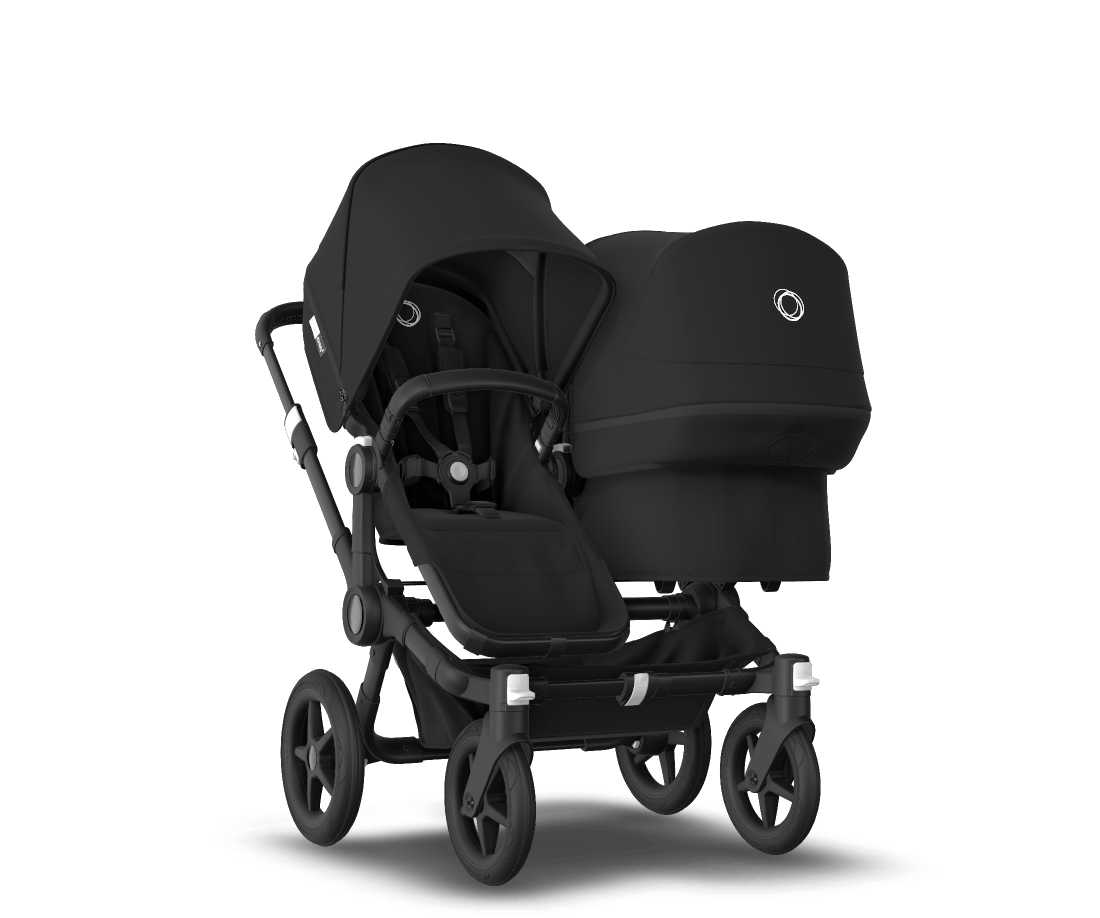 double stroller with bassinet