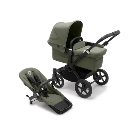 Refurbished Bugaboo Donkey 5 Mono complete BLACK/FOREST GREEN-FOREST GREEN - view 1